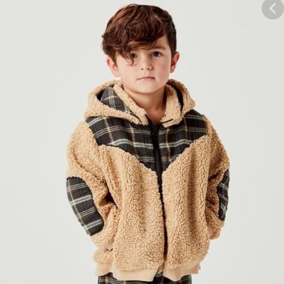 For Love And Lemons Other - NWT For Love & Lemons Teddy Bear Plaid Coat - 3T